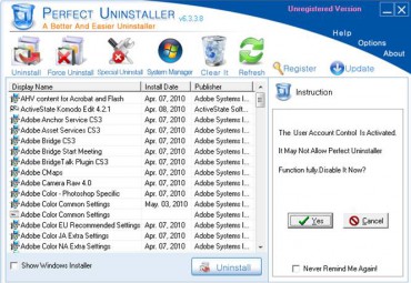 perfect uninstaller