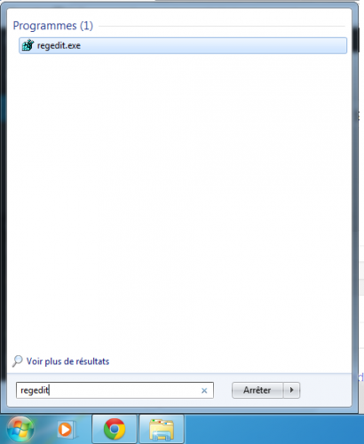 executer regedit